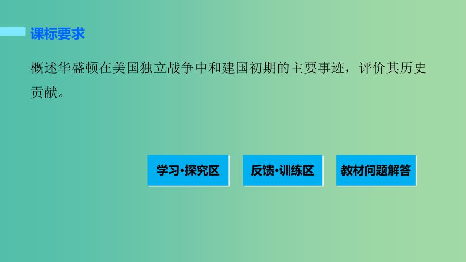 高中历史 第三单元 欧美资产阶级革命时代的杰出人物 2 美国国父华盛顿课件 新人教版选修4.ppt_第2页