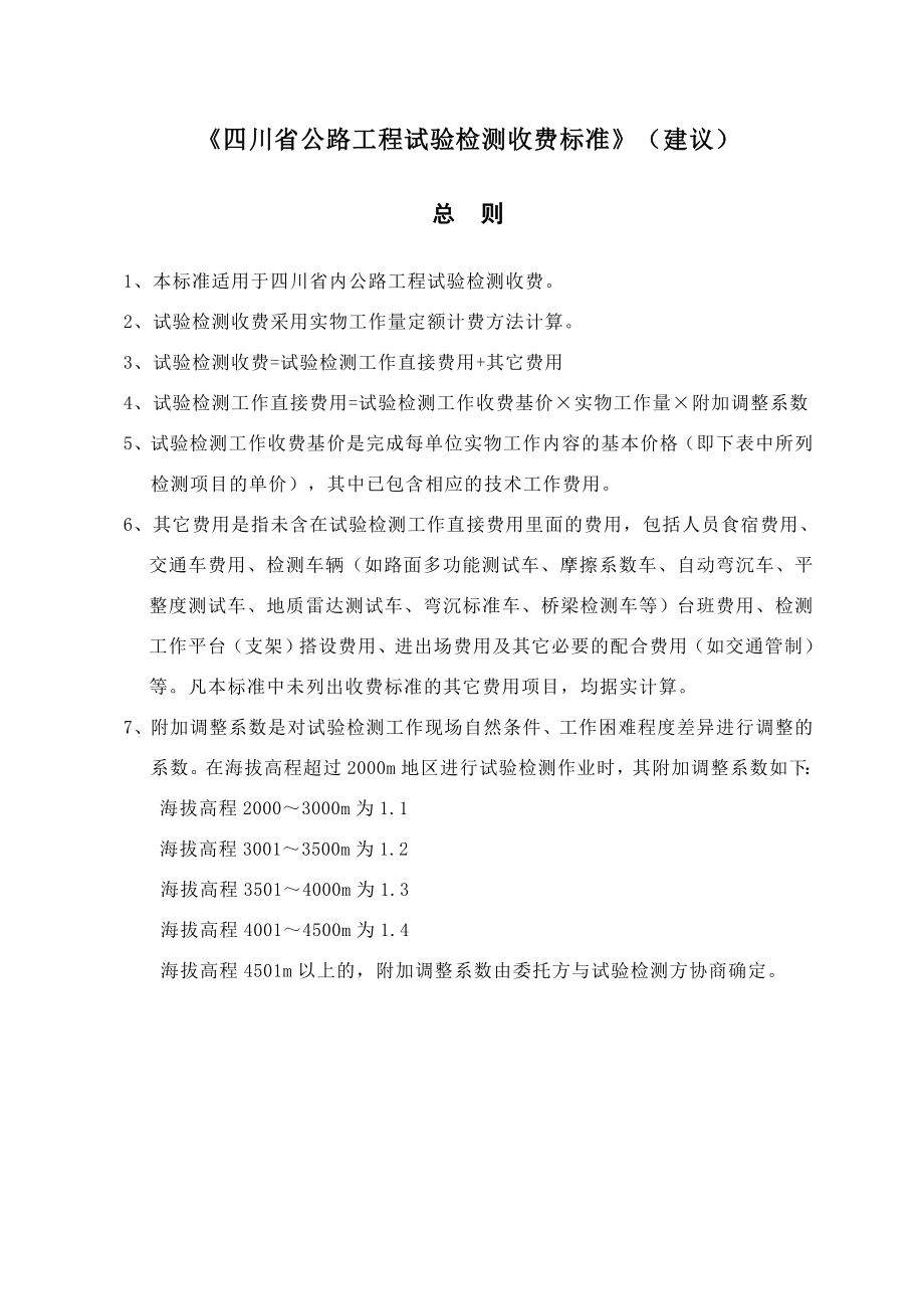 2008年四川省公路工程试验检测收费标准_第3页