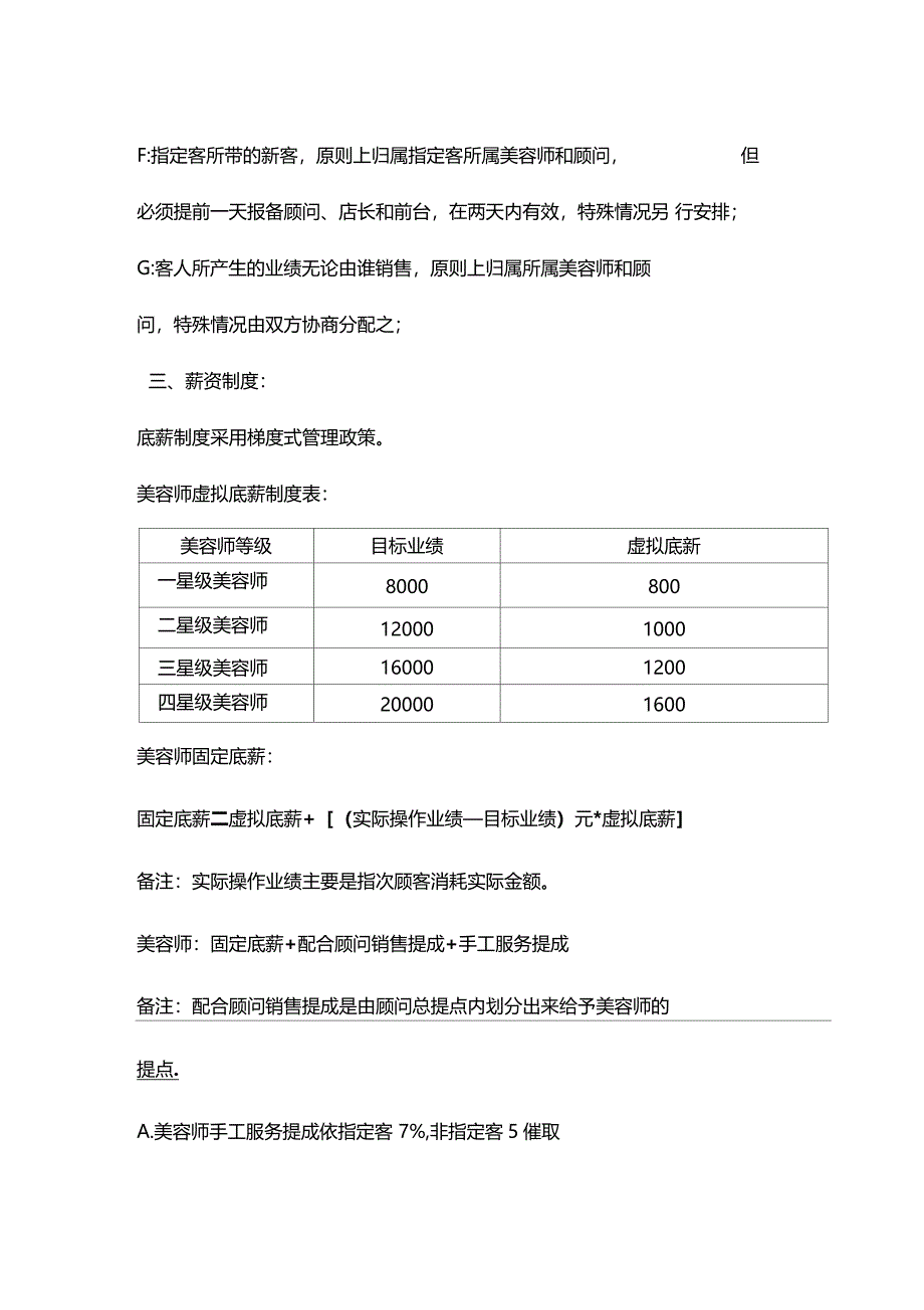 美容院薪资绩效方案_第2页