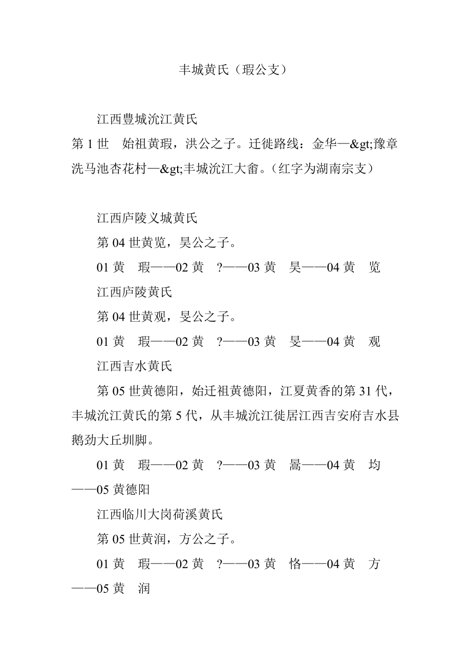 丰城黄氏(瑕公支)_第1页