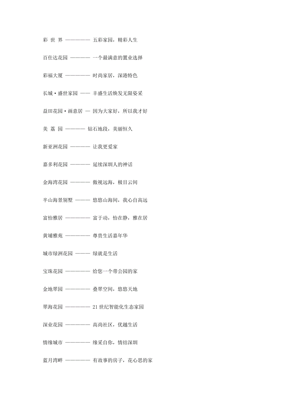 房地产经典广告语(经典楼盘主题推广语).doc_第2页