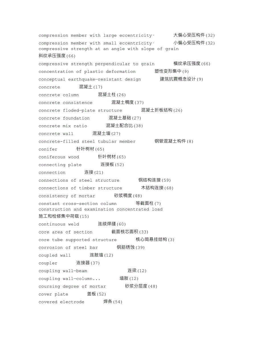 建筑专业结构英语词汇_第5页