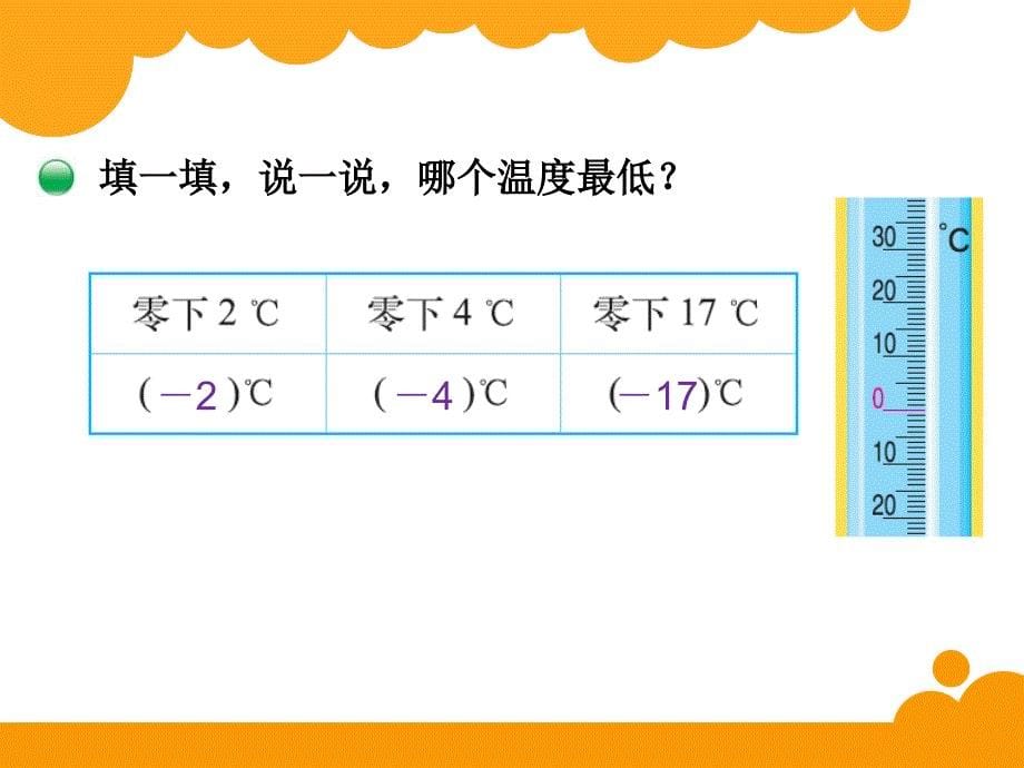 北师大版小学数学四年级上册《温度》课件_第5页