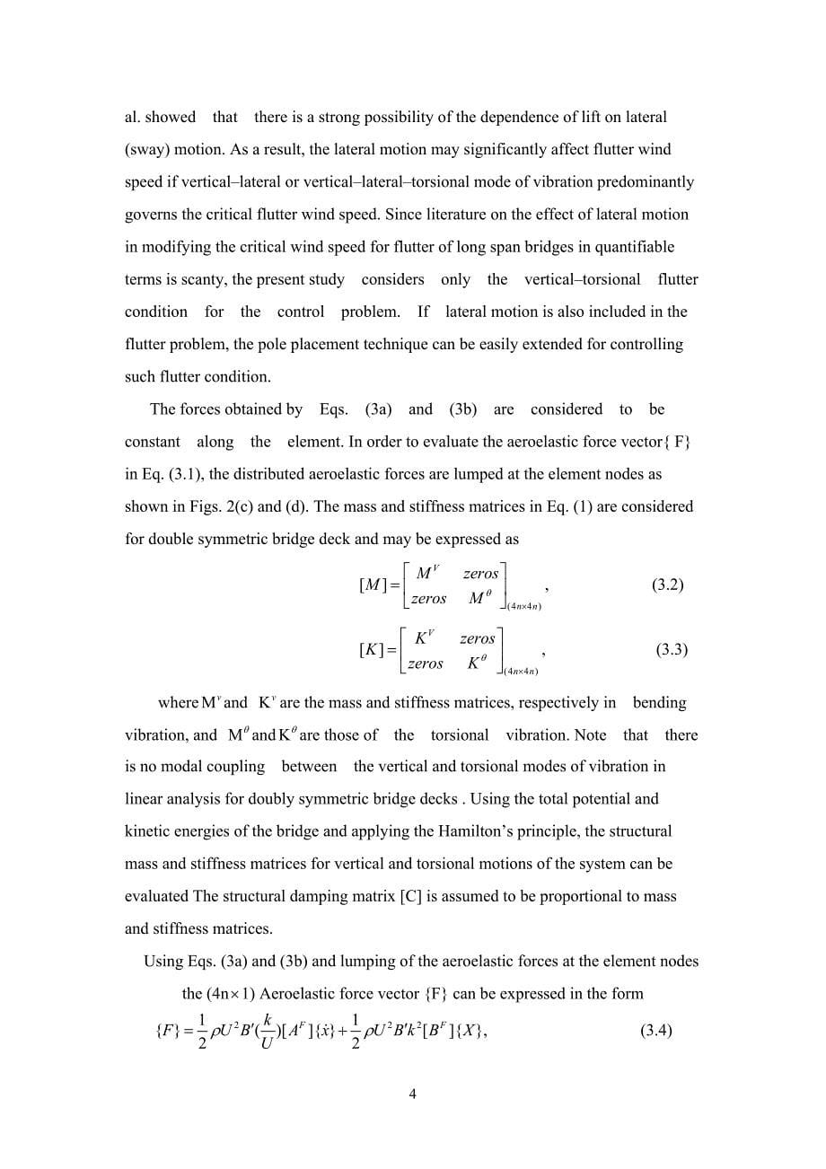 外文翻译使用极点配置技术控制悬索桥颤振失稳_第5页