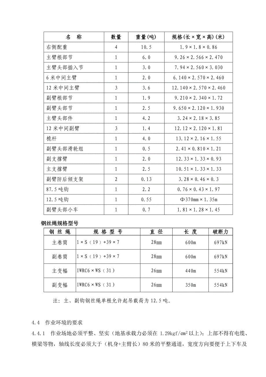 300T履带吊塔山二期安装作业指导书_第4页