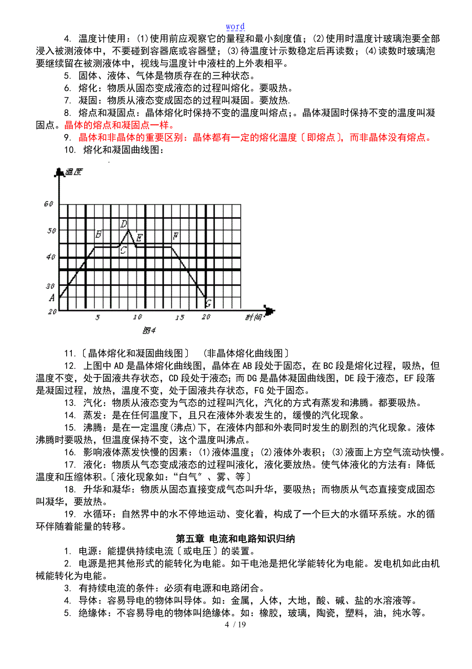 人教版初中物理知识点总结材料归纳_第4页