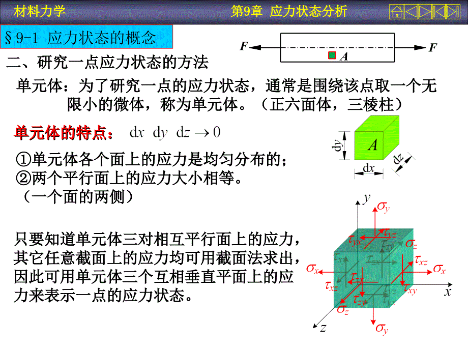 材料力学第9章应力状态分析ppt课件_第4页