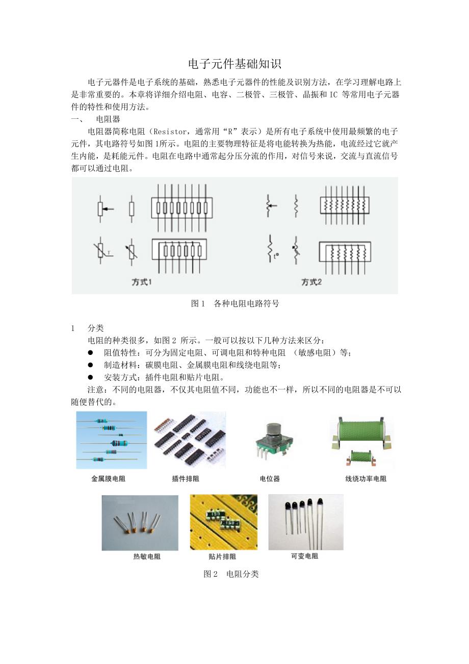 电子元件基础知识(实用材料).doc_第1页