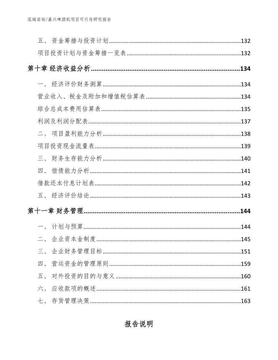 嘉兴啤酒机项目可行性研究报告_第5页