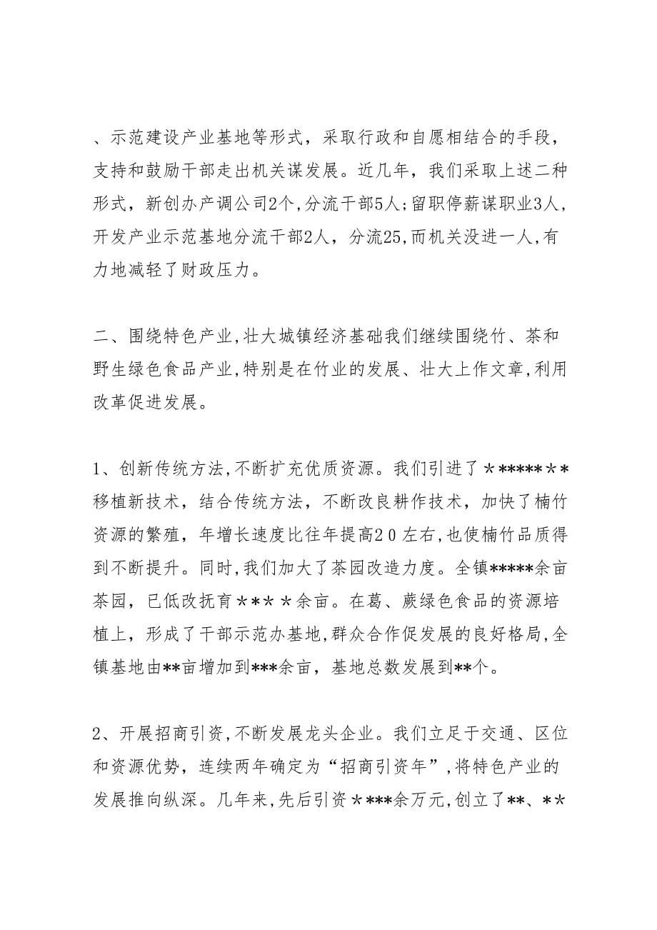 乡镇综合改革试点工作总结_第5页