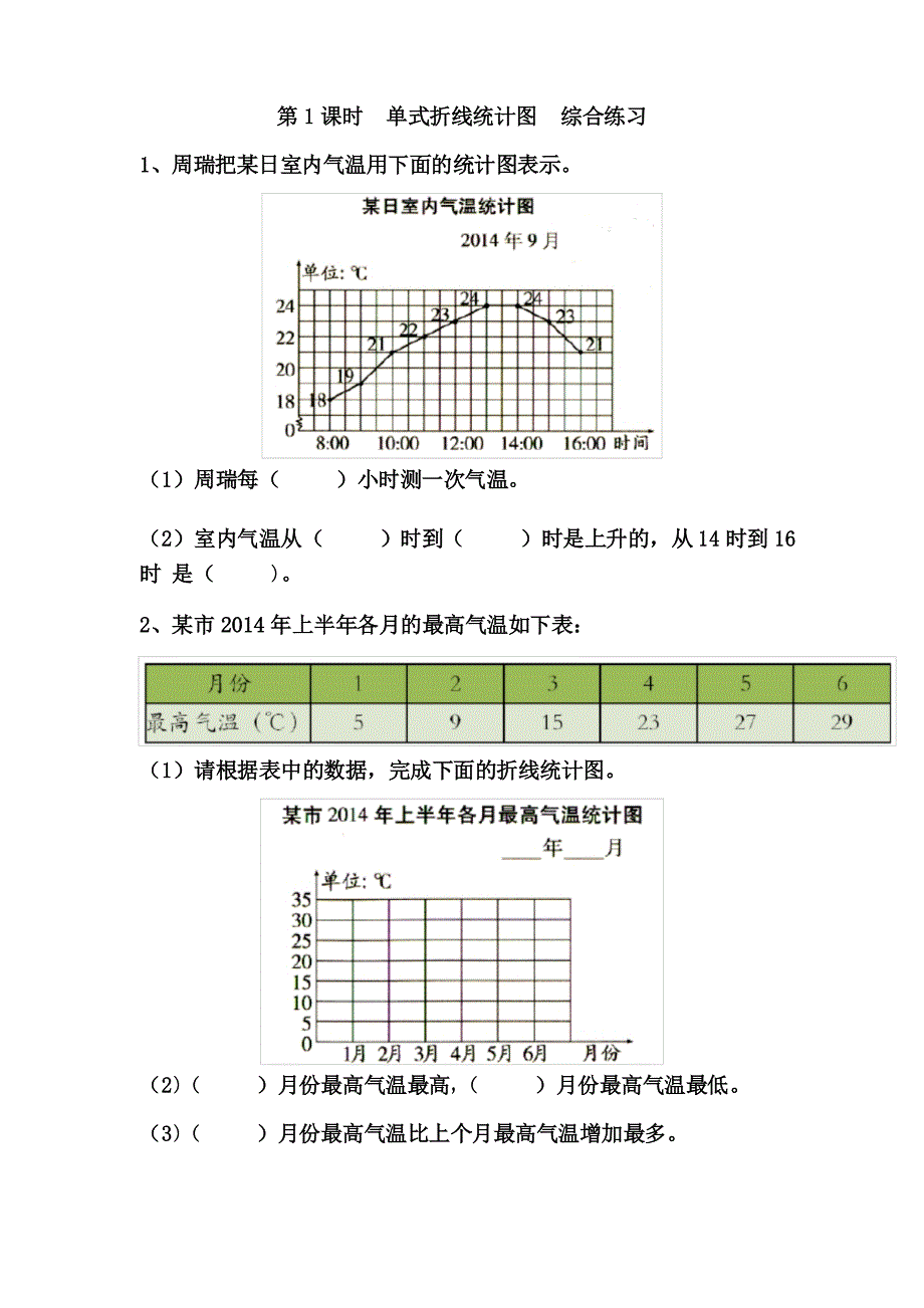 苏教版五年级下册数学第二单元课堂作业设计_第1页