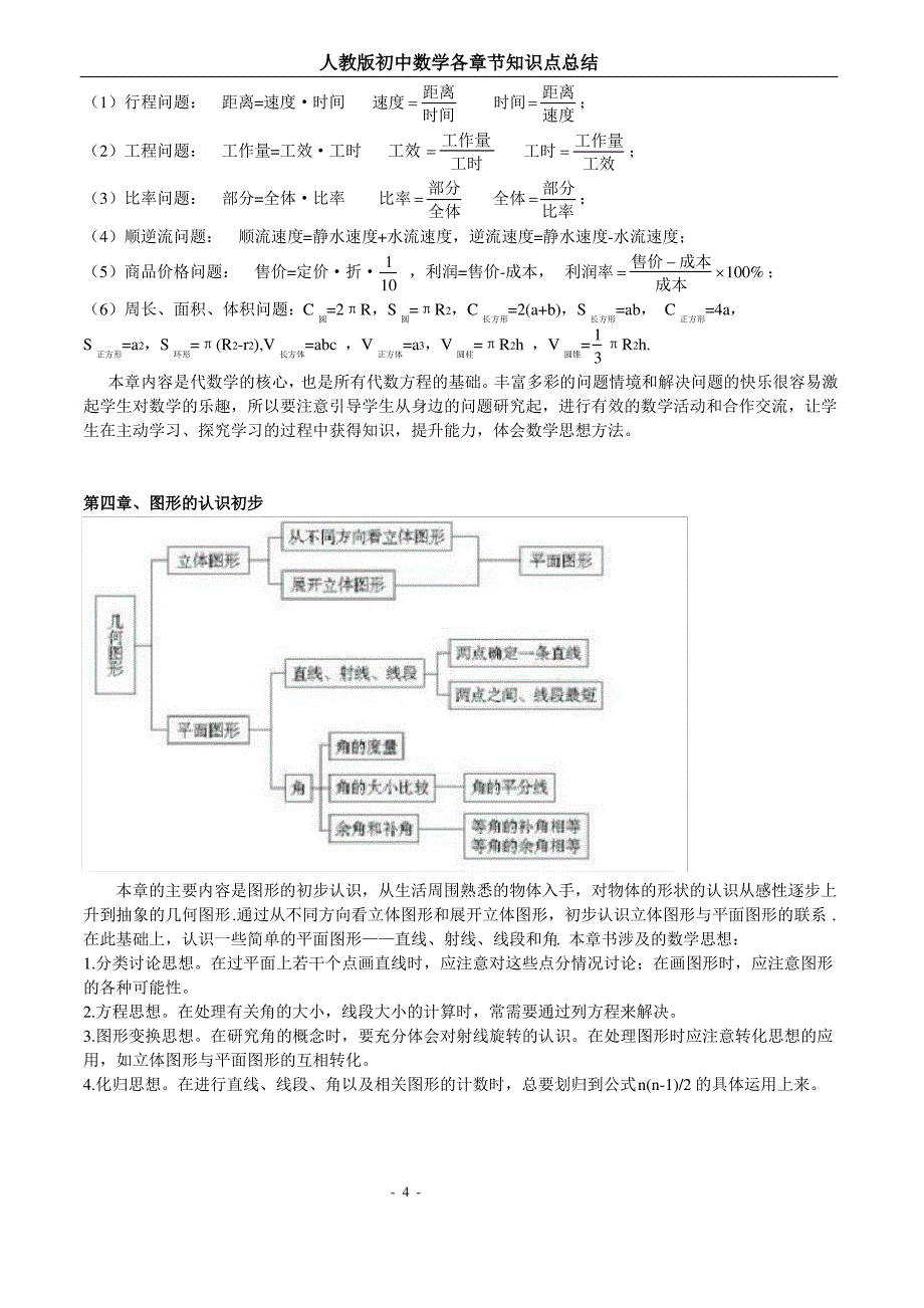 初中数学各章知识点总结_第4页