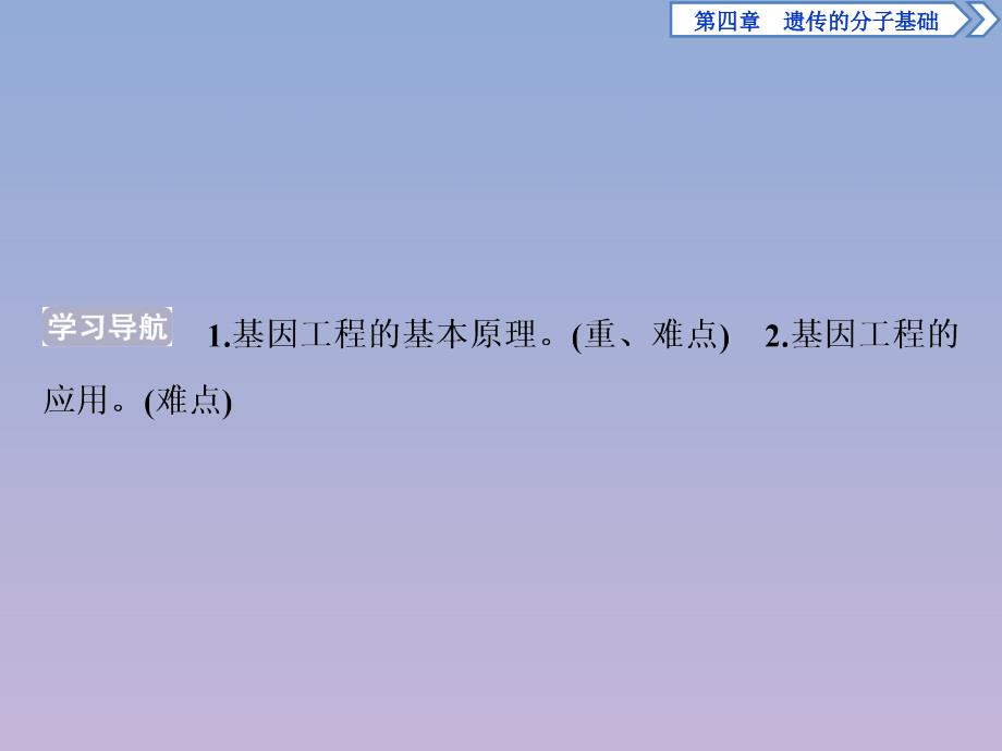 2019-2020学年高中生物 第四章 遗传的分子基础 第四节 基因突变和基因重组 第2课时 基因工程及其应用课件 苏教版必修2_第2页