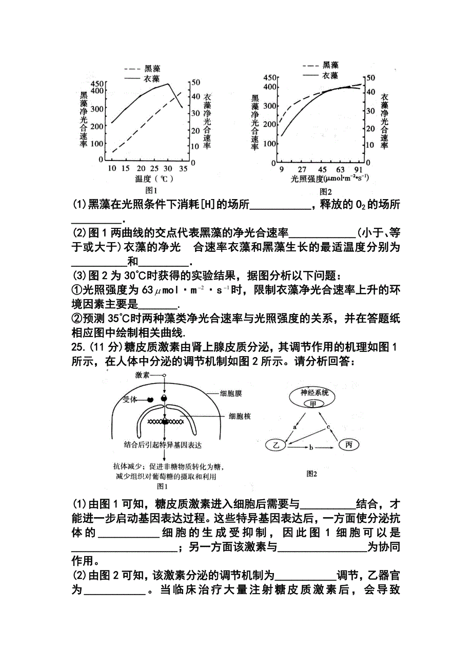 山东省济宁市高三第一次摸底考试生物试题及答案_第3页