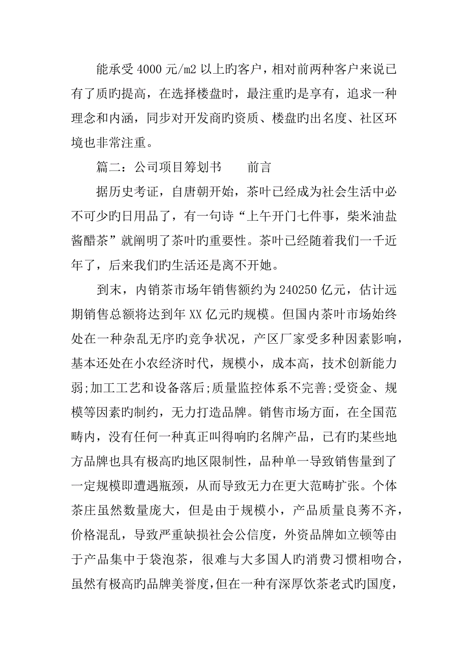 公司项目策划书_第4页