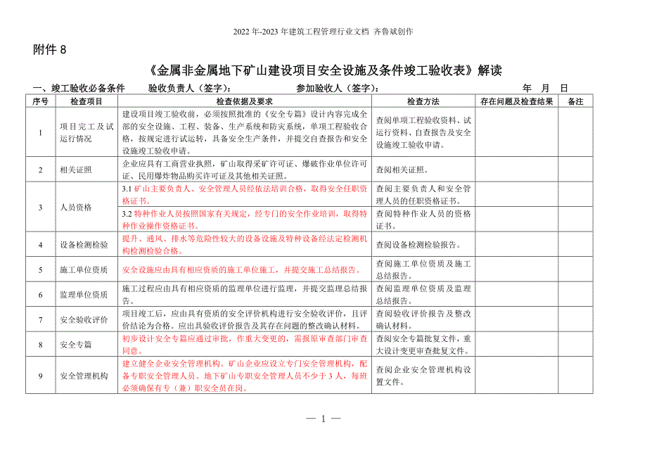 地下矿安全全设施设计验收解读_第1页