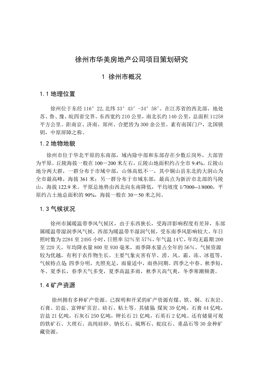 某房地产公司项目策划研究_第1页