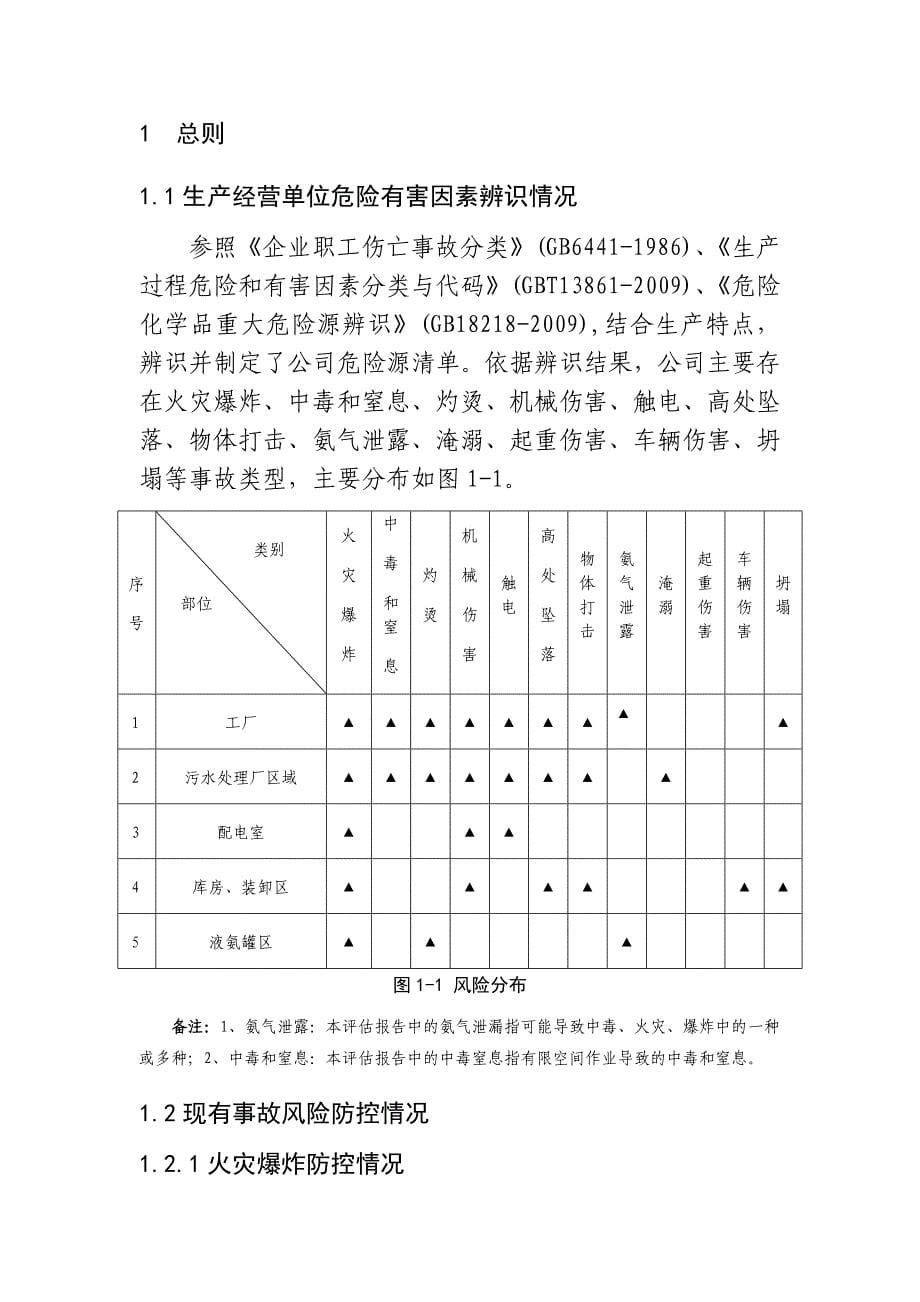 企业生产安全事故风险评估报告_第5页