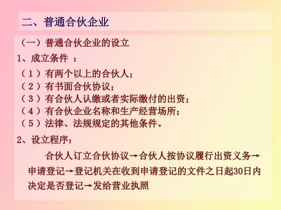 经济法第三章个人独资企业与合伙企业法_第5页