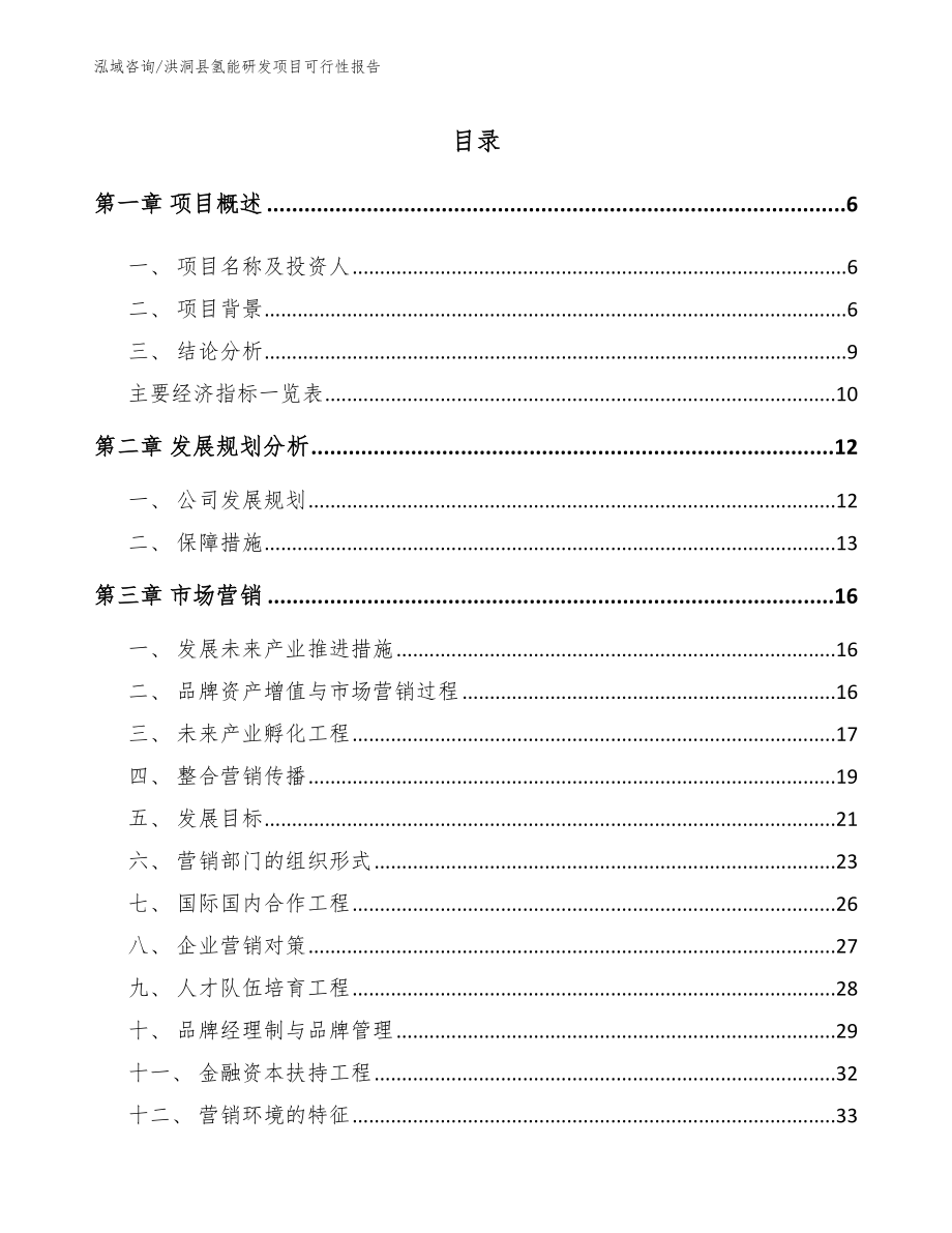 洪洞县氢能研发项目可行性报告_第1页