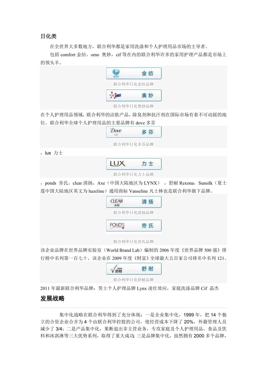 联合利华简介历史背景_第4页