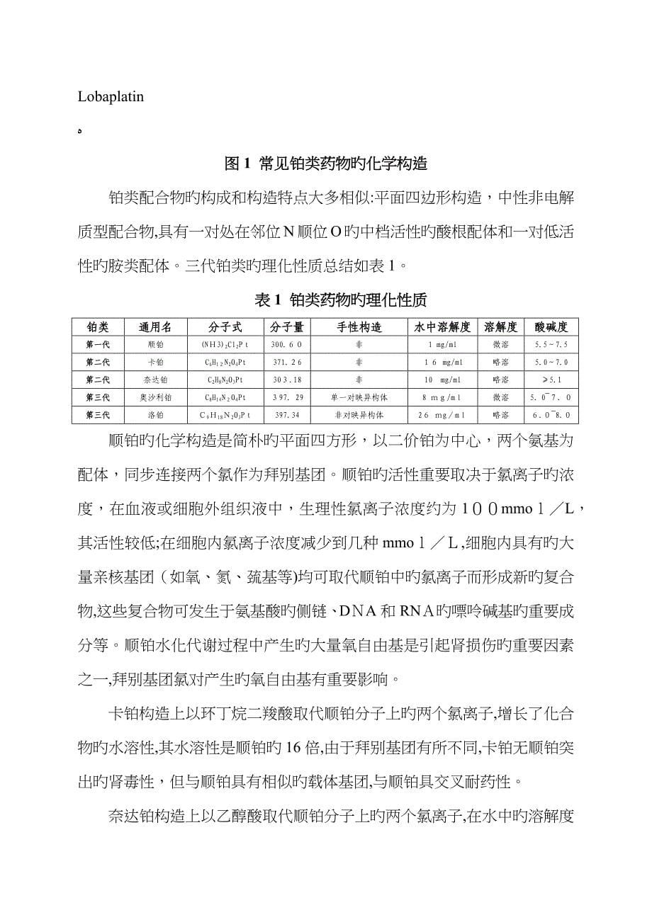 铂类药物临床应用与不良反应管理专家共识[00]_第5页