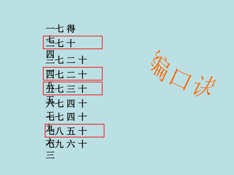 二年级上册数学课件4.1乘法除法二7的乘除法沪教版共34张PPT1_第2页