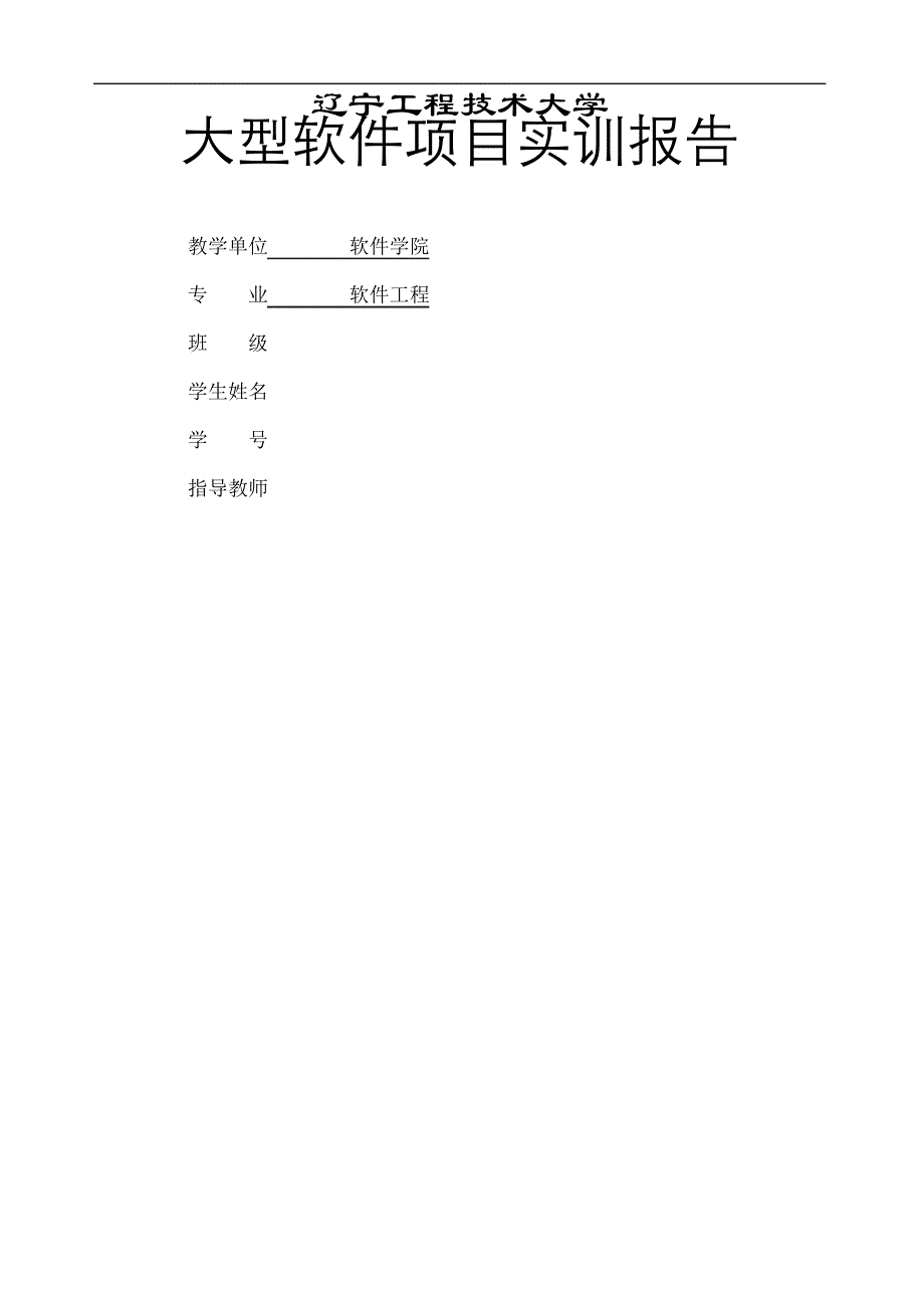 软件工程专业大型软件项目实训_第2页