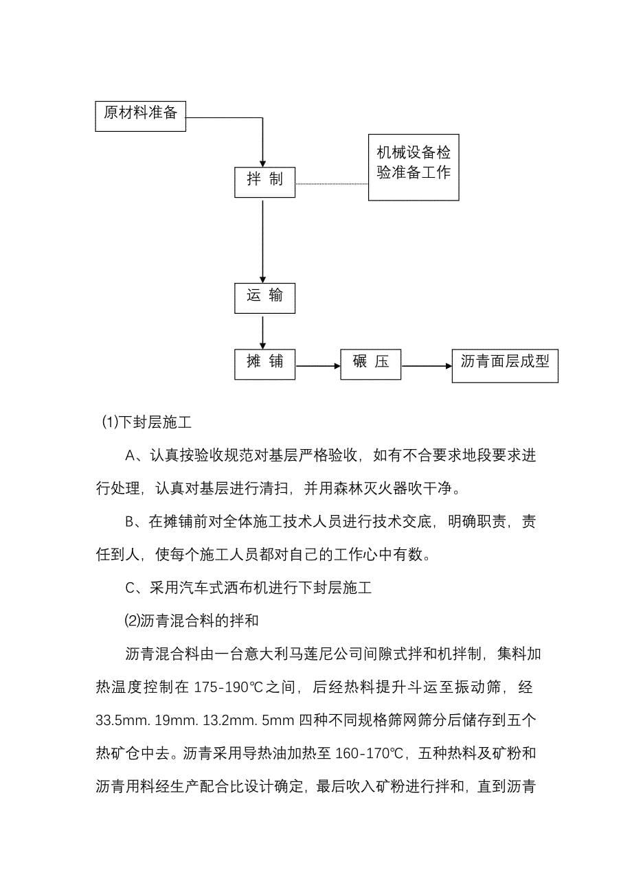 沥青混凝土路面施工方案_柏油路方案_第5页