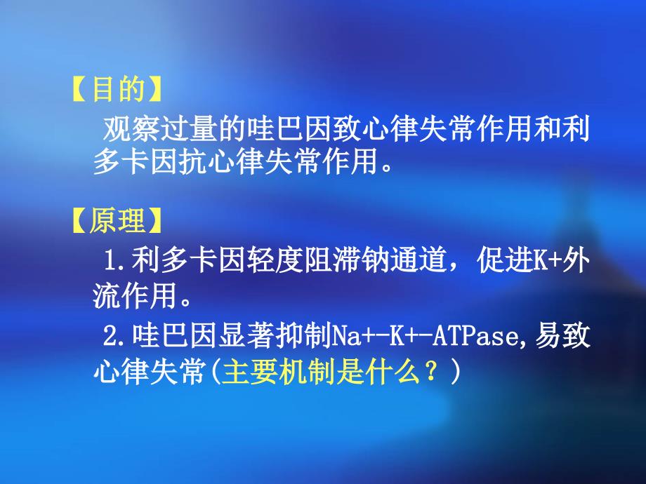 利多卡因对哇巴因诱发的心律失常的拮抗作用_第2页