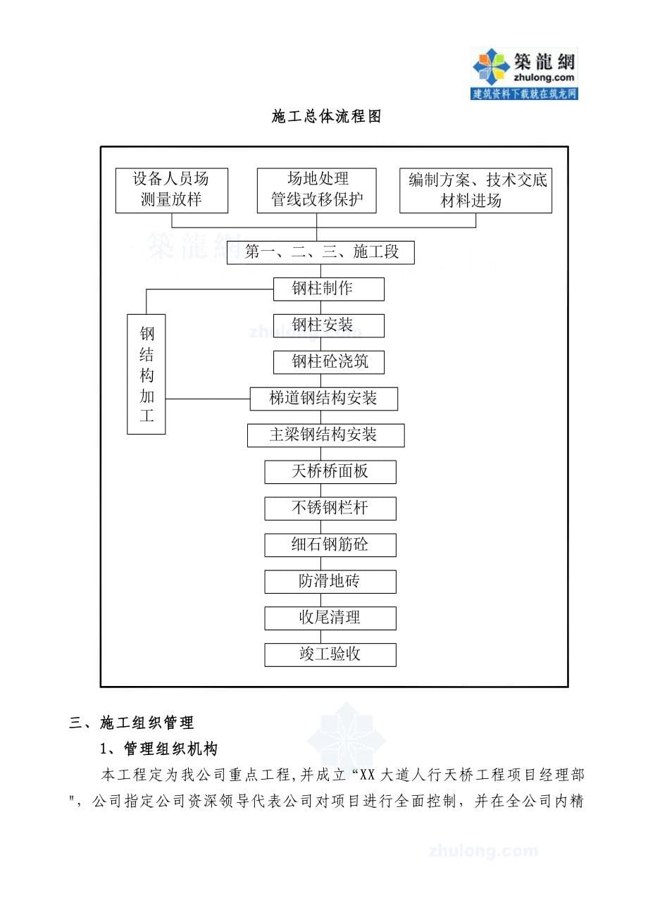 某钢结构人行天桥(实施)施工组织设计-secret.doc_第5页