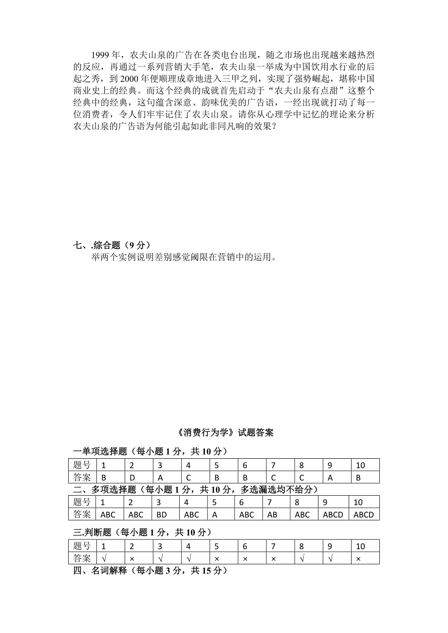 消费心理试卷A卷_第4页