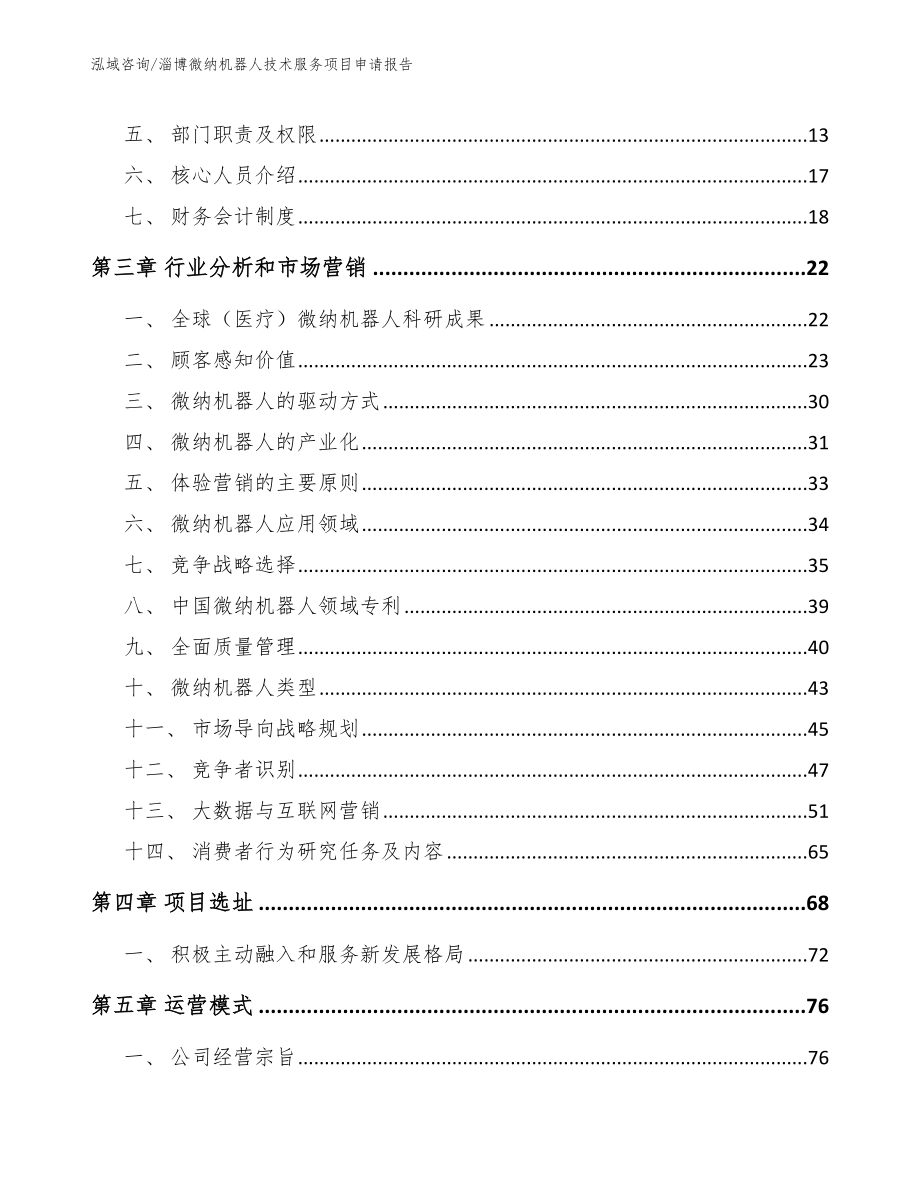 淄博微纳机器人技术服务项目申请报告（模板范文）_第3页