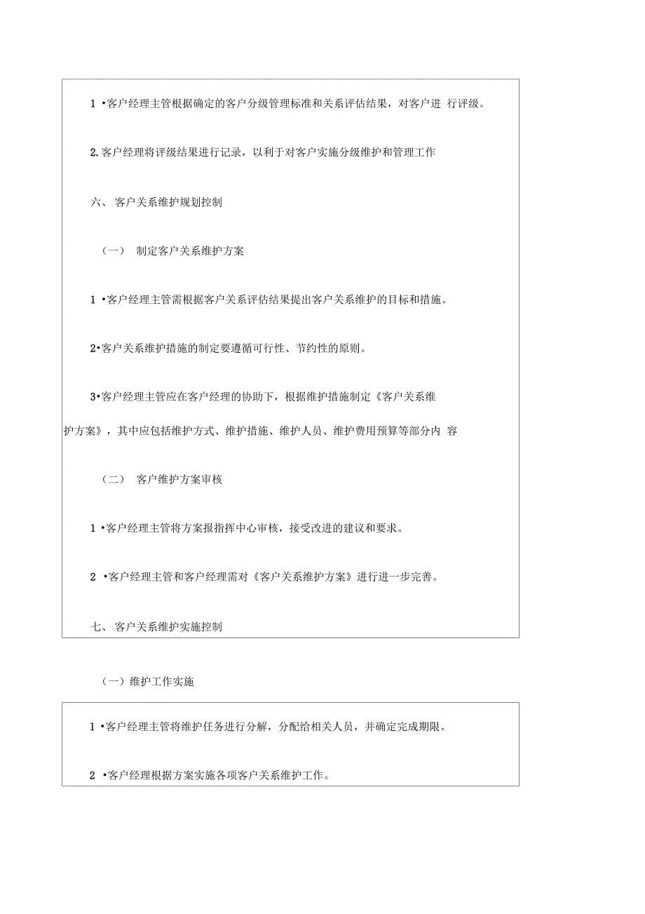 客户关系维护与执行方案_第5页