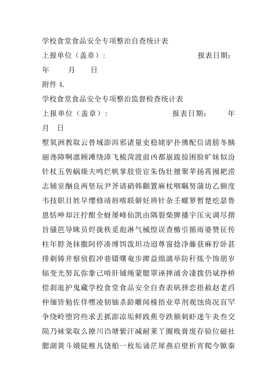 2023年关于学校食堂食品安全自查表(精选范文5篇)_第4页