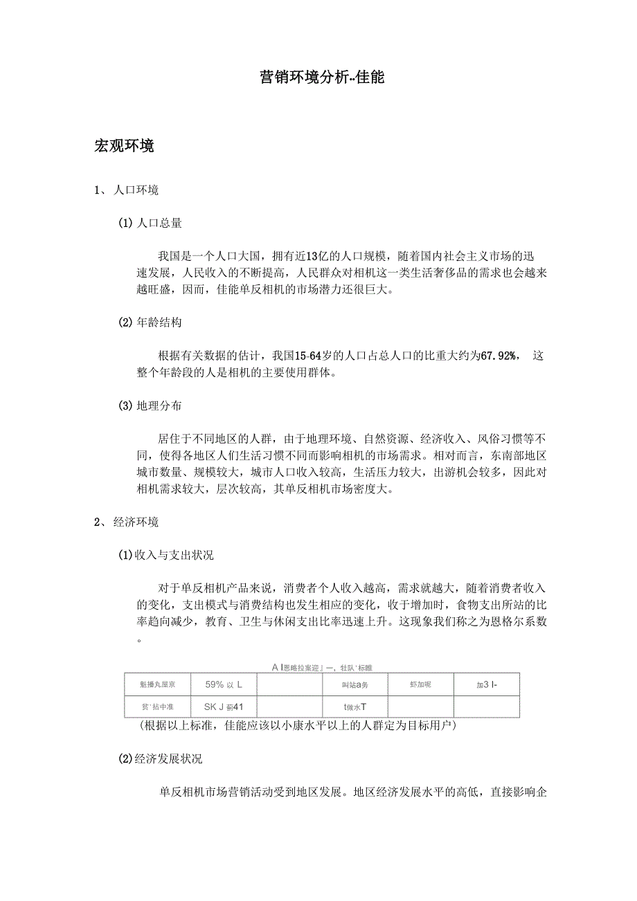 营销环境分析-佳能_第1页