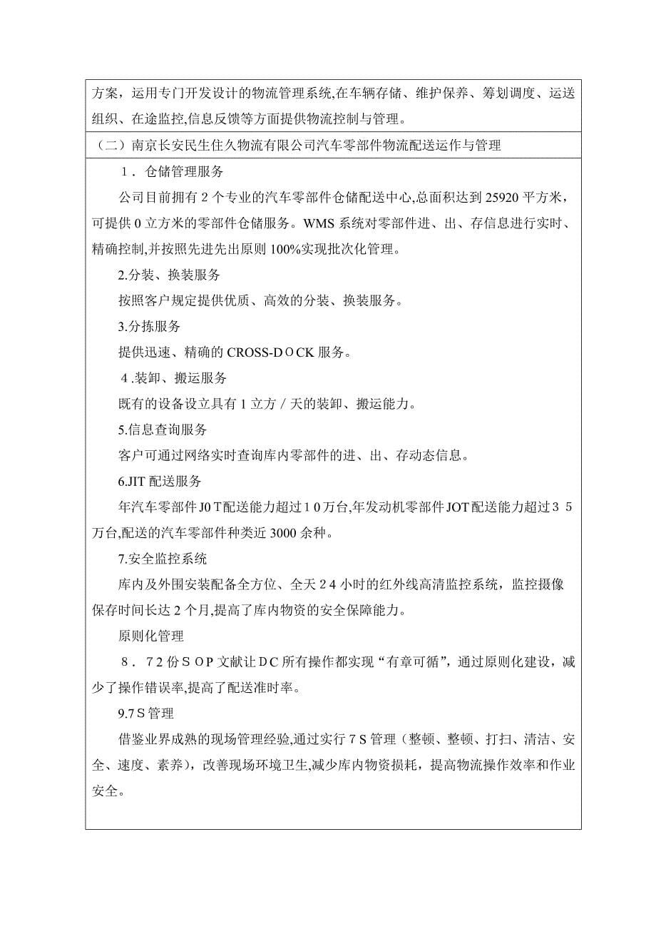 物流专业参观实习报告_第5页