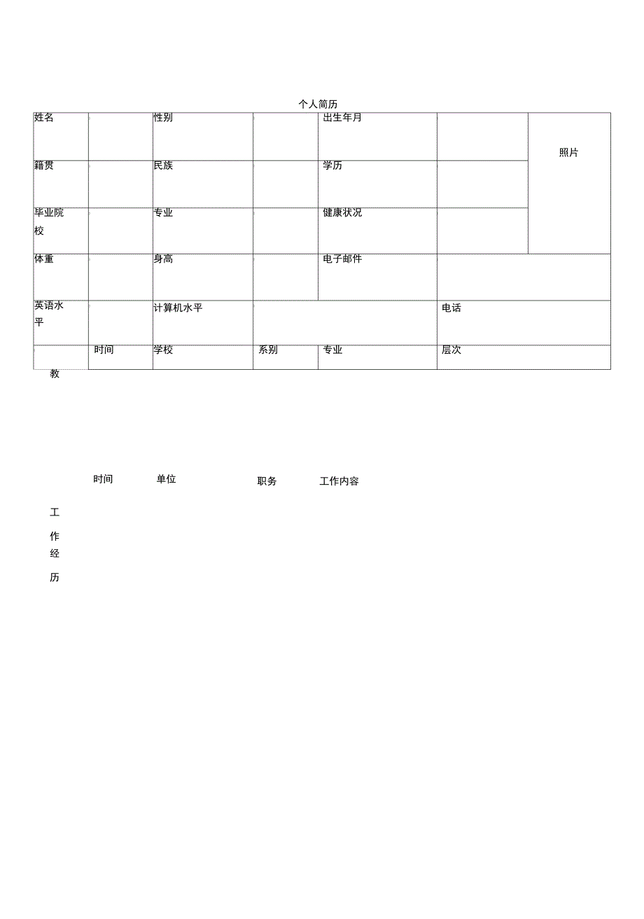 医生的简历模板_第3页