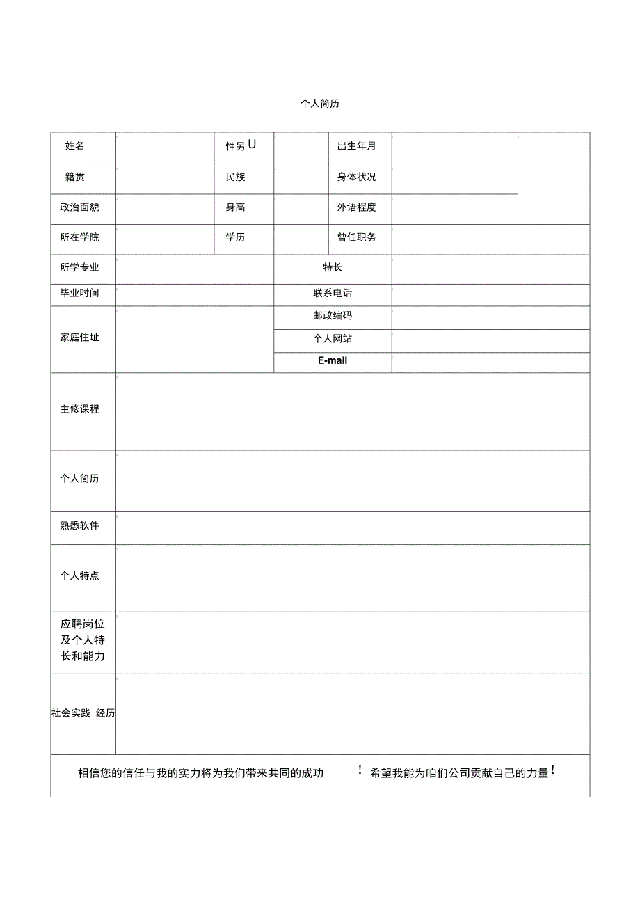 医生的简历模板_第4页