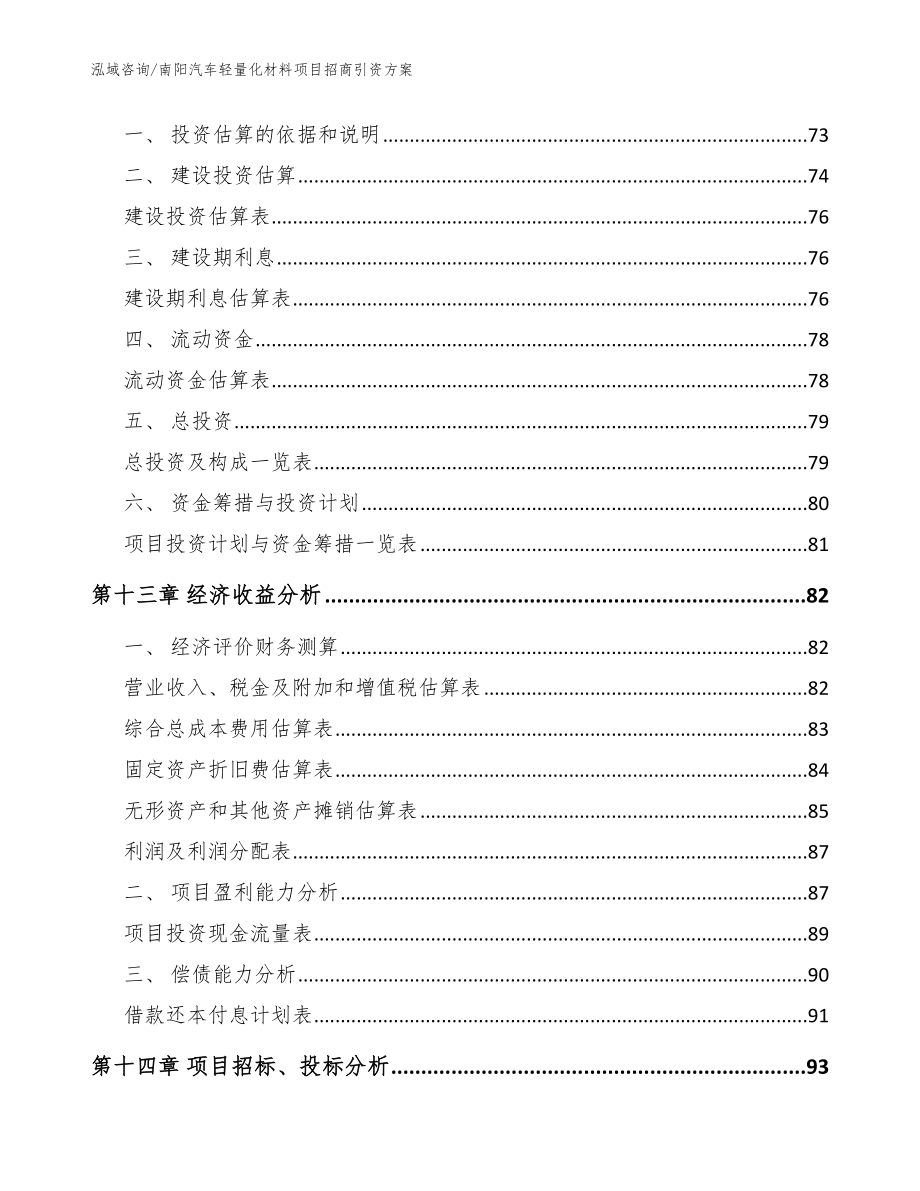 南阳汽车轻量化材料项目招商引资方案（模板范本）_第4页