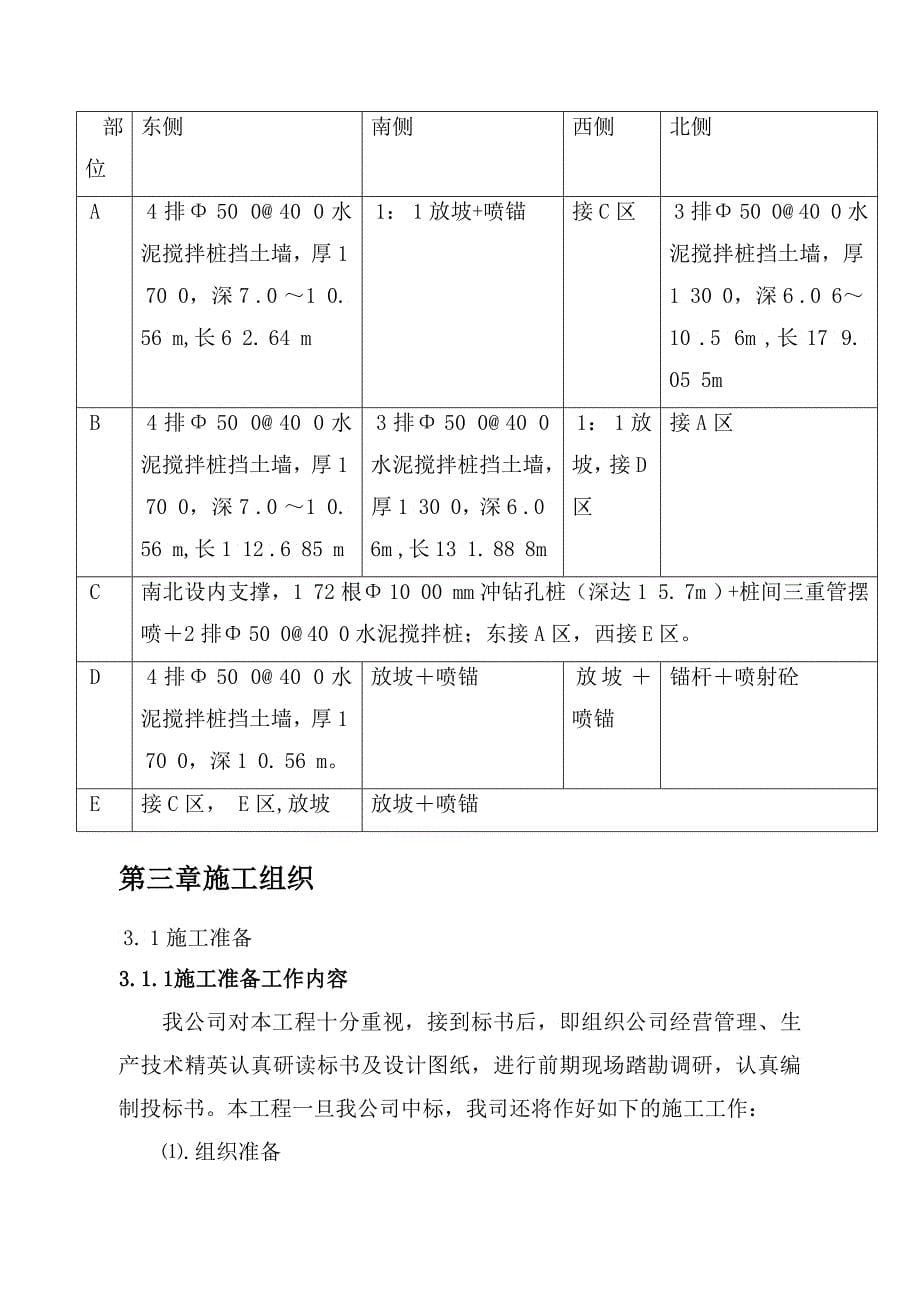 未来海岸水云湾及水云湾二期土方开挖及围护工程施组_第5页