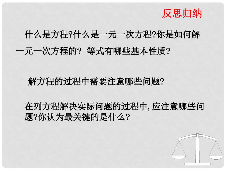 山东省郯城县红花镇中考数学专题复习 专题二（8）一元一次方程课课件_第4页