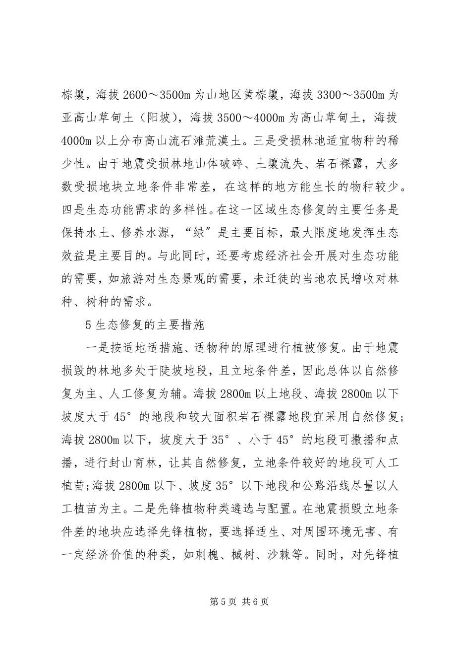 2023年绵远河源头流域震后生态修复的思考.docx_第5页