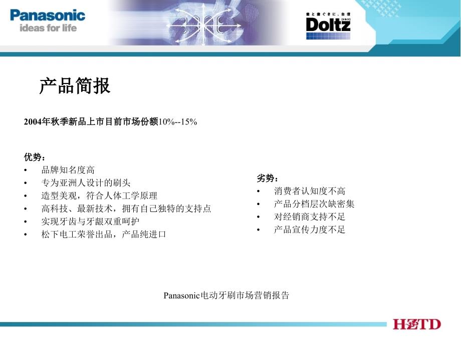 Panasonic电动牙刷市场营销报告课件_第3页