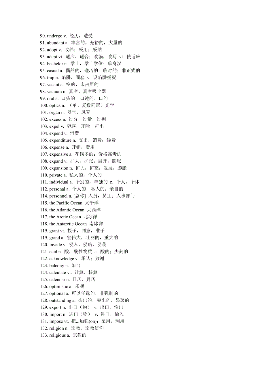 新四级冲刺需牢记核心词.doc_第3页