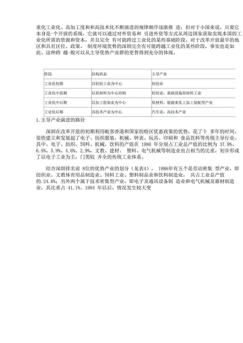 深圳工业结构演进的跨越式特征分析_第4页