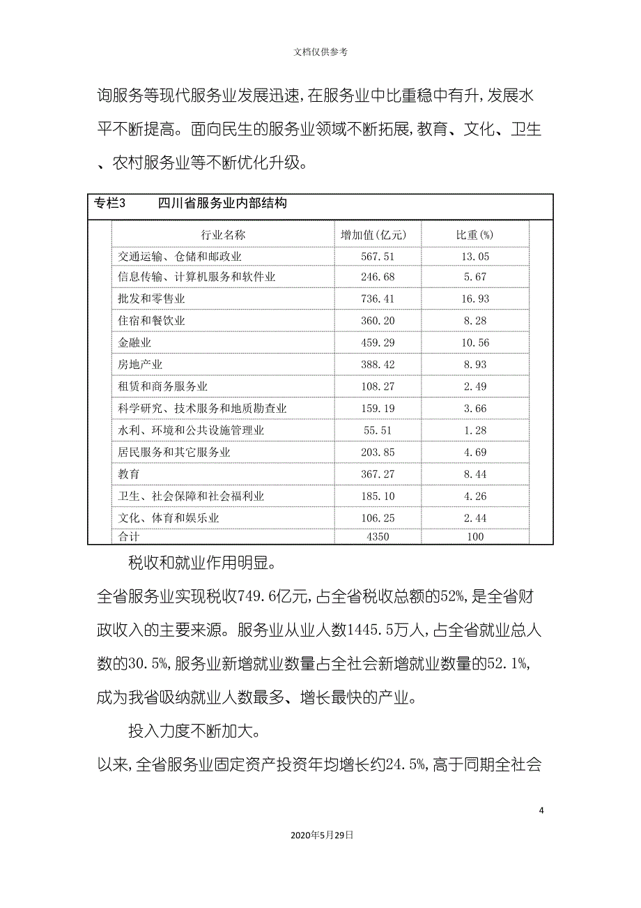四川省服务业发展总体规划_第4页