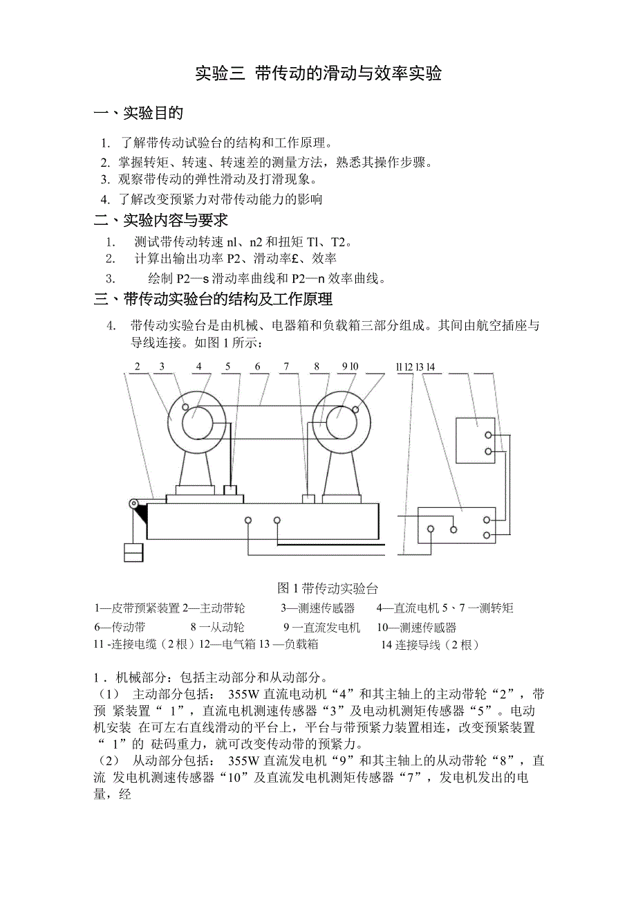 带传动的滑动与效率试验_第1页