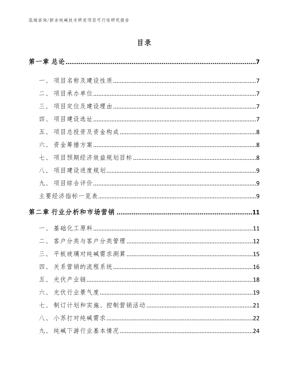 新余纯碱技术研发项目可行性研究报告_模板范本_第2页