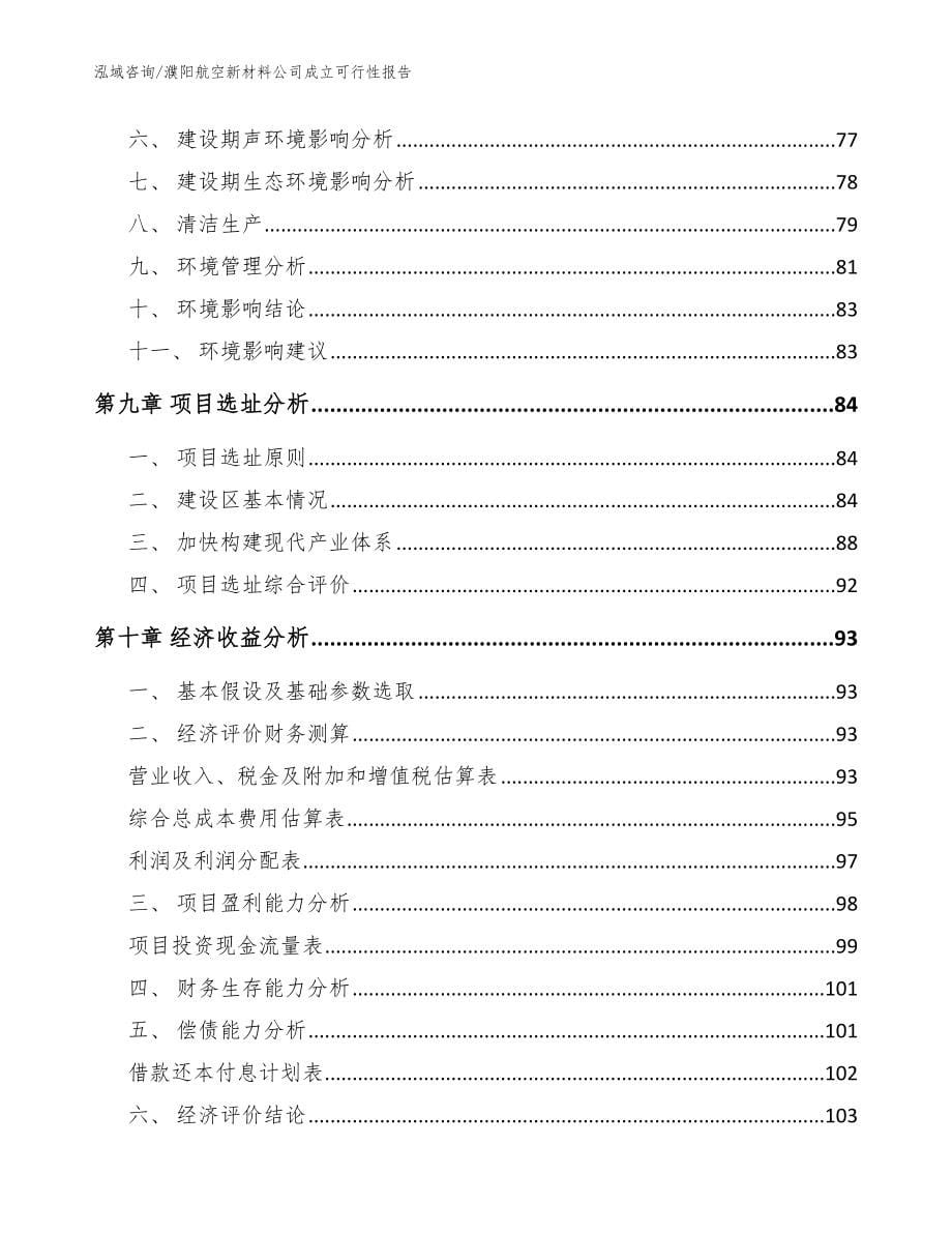 濮阳航空新材料公司成立可行性报告参考模板_第5页